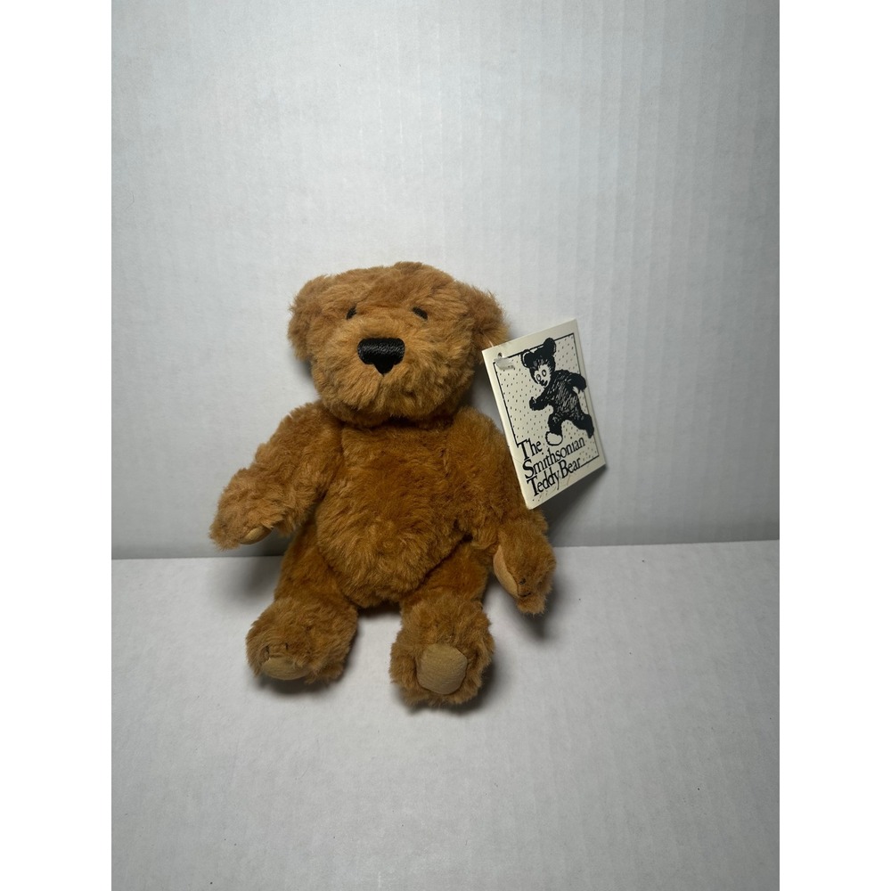The Smithsonian Teddy Bear Plush Brown Stuffed Animal 6 Inch NWT